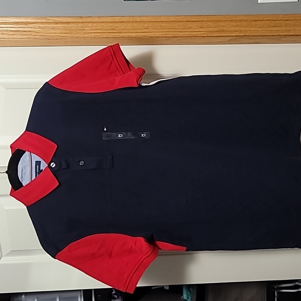 Tommy Hilfiger stars and stripes button up polo shirt, medium
